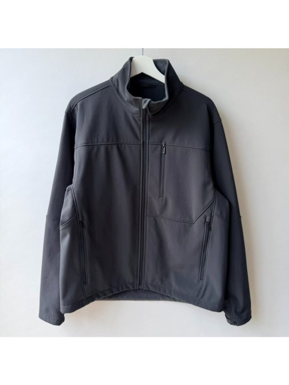 TUMI Tech Soft Shell Jacket Gray Full Zip Men's Size L
